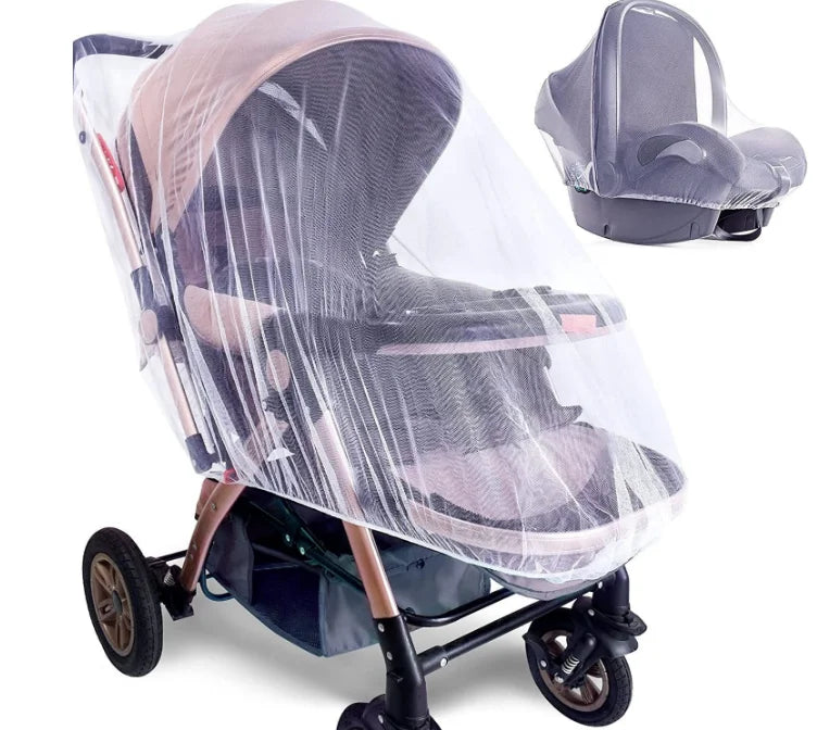 Baby Stroller Mosquito Net – Breathable Insect & Dust Cover