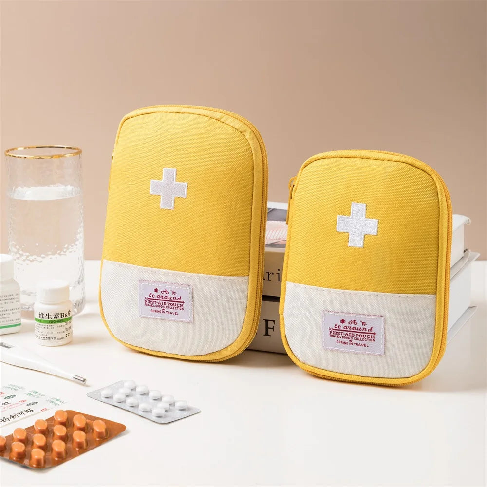 Portable Medical Medicine Storage Dispenser Bag Travel Outdoor Pill