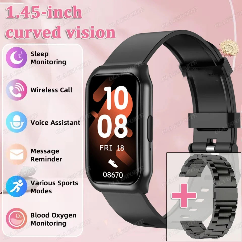 Android IOS Smart Bracelet Women Smartwatch Men Heart Rate Blood
