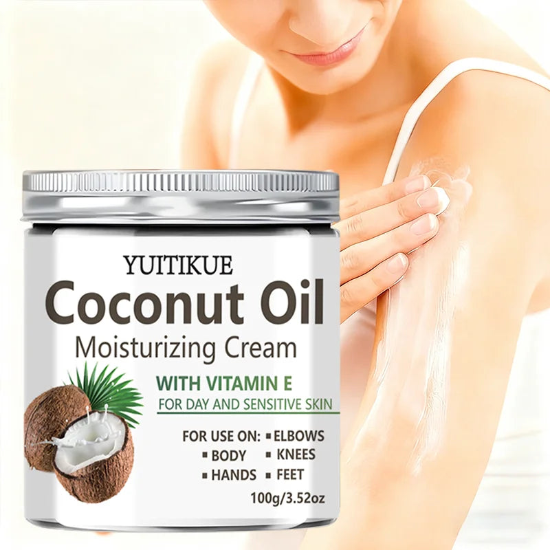 YUITIKUE Coconut Oil Body Cream – 24H Moisturizer 100g