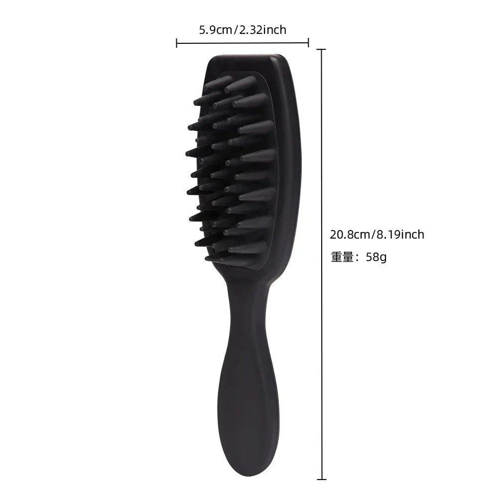 Silicone Scalp Massage Brush | Long Handle Shampoo & Scrubber