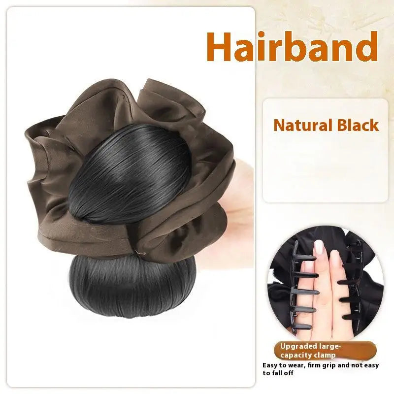 Clip-In Messy Bun Hairpiece – Synthetic Low Bun Extension