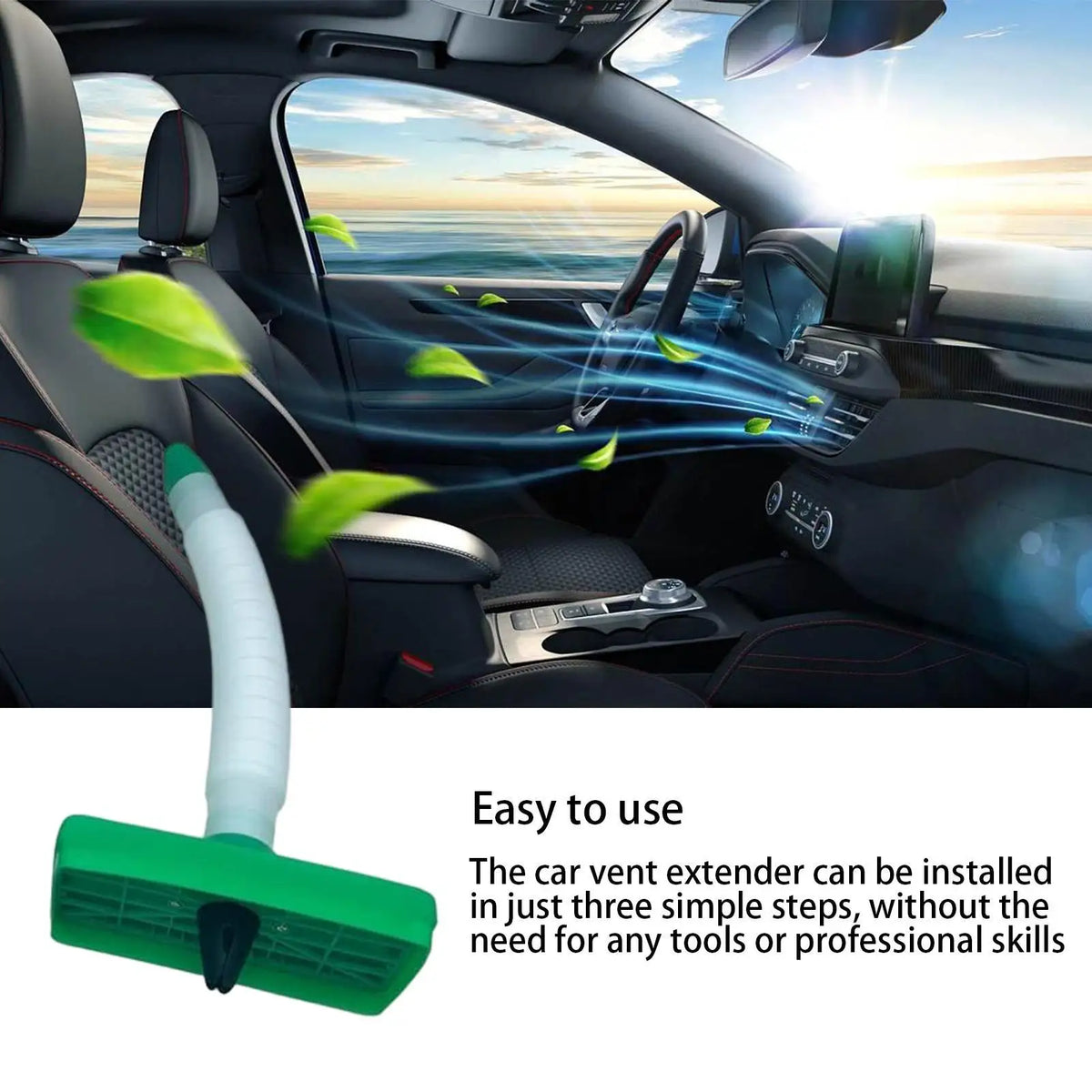 Car AC Vent Extender Hose – Adjustable for SUV, RV & Trucks