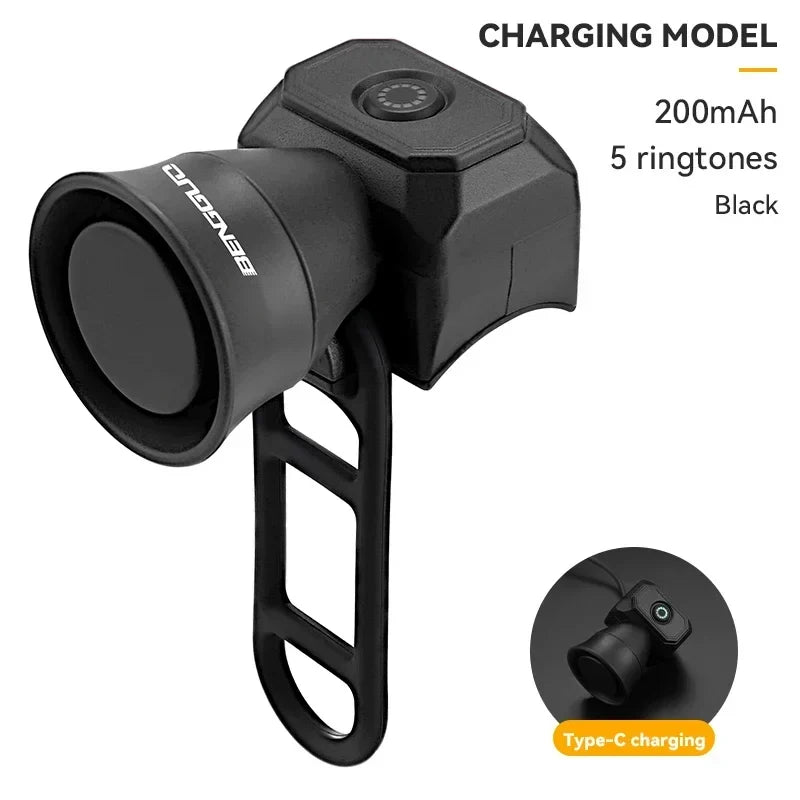 Waterproof Electronic Bike Horn – USB or Battery Powered Bell