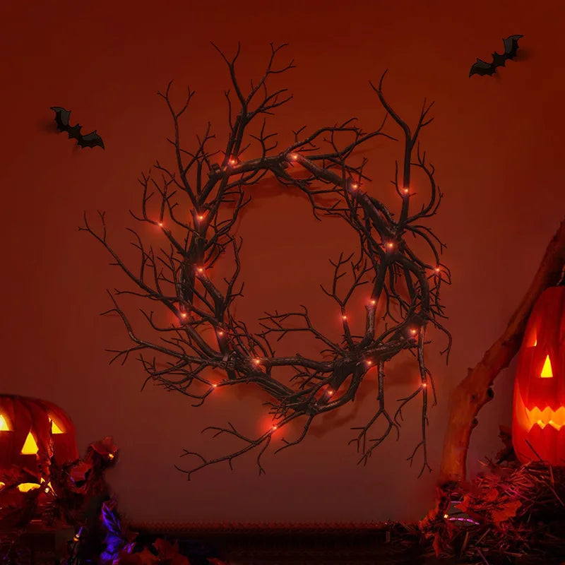 Halloween Horror Night Wreath Ghost Festival Bar Imitation Withered
