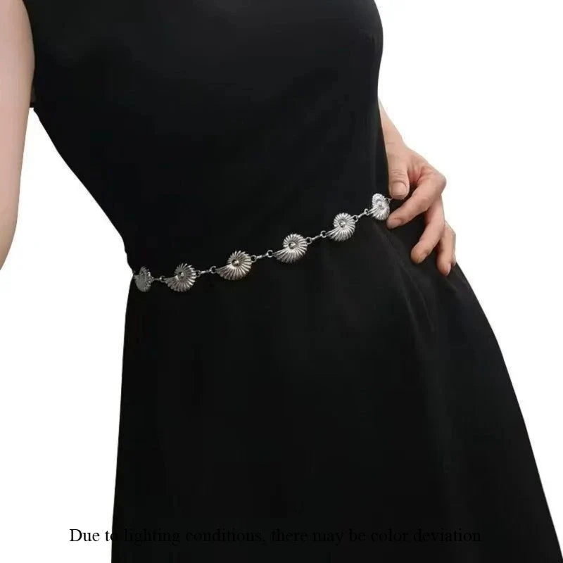 Bohemian Metal Waist Chain Belt – Retro Ethnic Style Women
