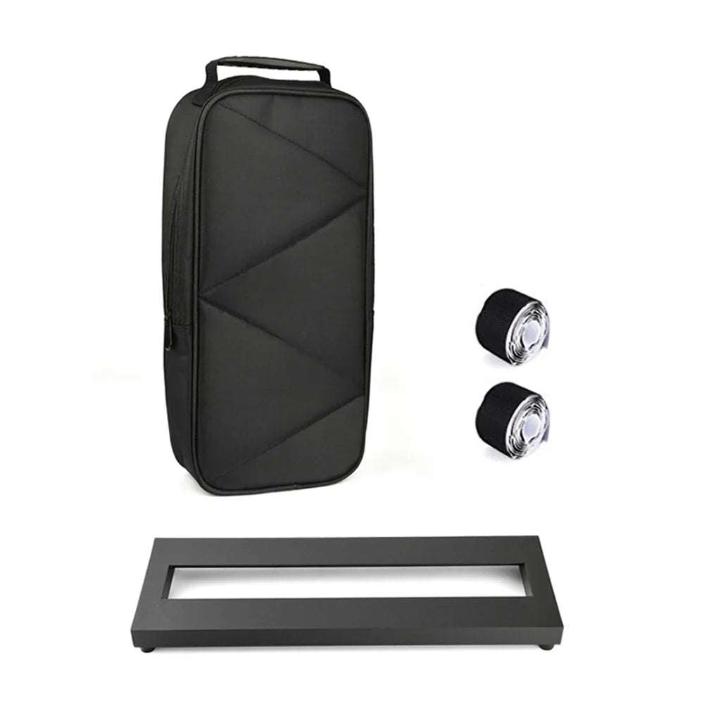 ammoon Aluminum Guitar Pedalboard 15×4.9" + Carrying Bag