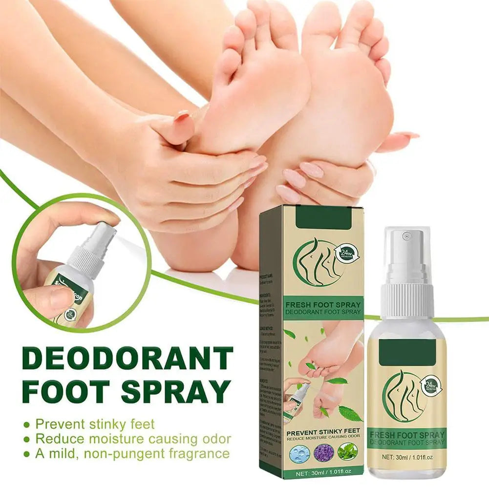30ml Natural Foot & Shoe Deodorizer Spray | Fresh Dry Feet