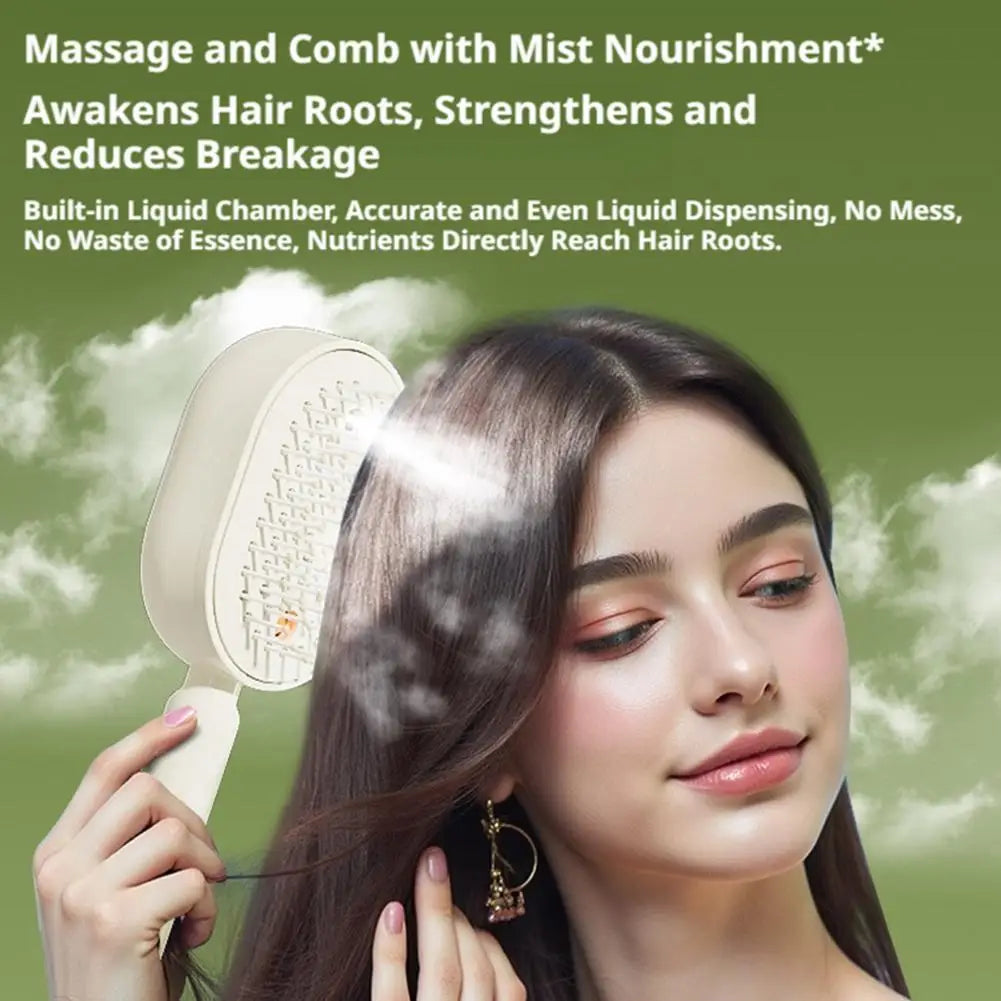 3-in-1 Anti-tangle Anti-static Frizzy Hair Scalp Care Mist Spray Comb