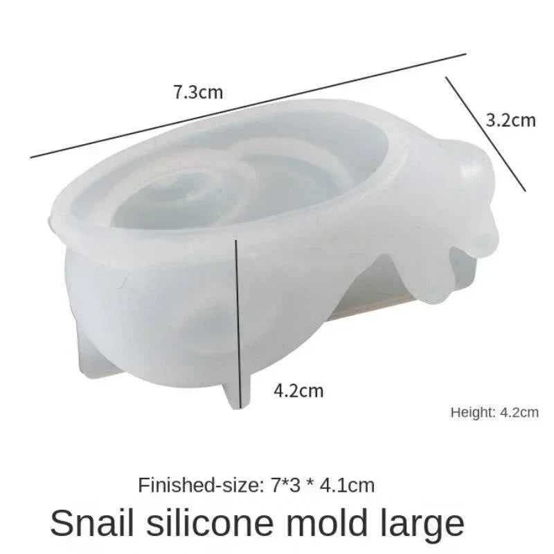 Snail Silicone Mold – DIY Epoxy Resin & Plaster Casting Mold
