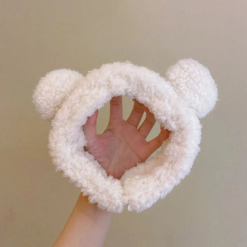 Cute Bear Hair Band Women's Face Wash Facial Mask Makeup Headwear