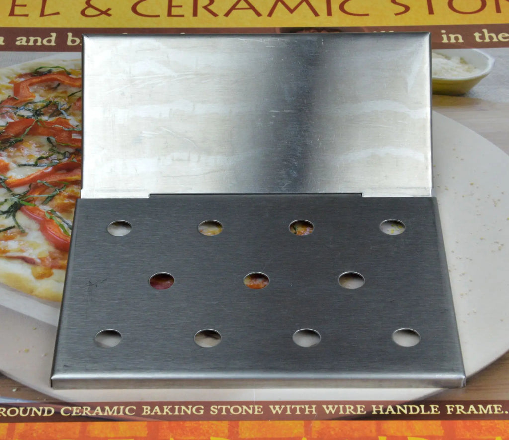 V-Shape Stainless Steel BBQ Smoker Box for Wood Chips – 6.14"