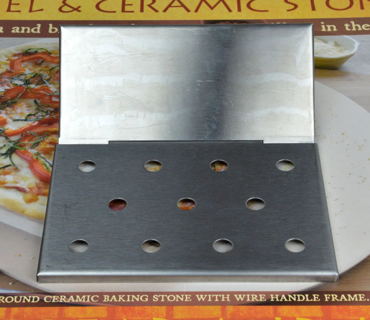 V-Shape Stainless Steel BBQ Smoker Box for Wood Chips – 6.14"