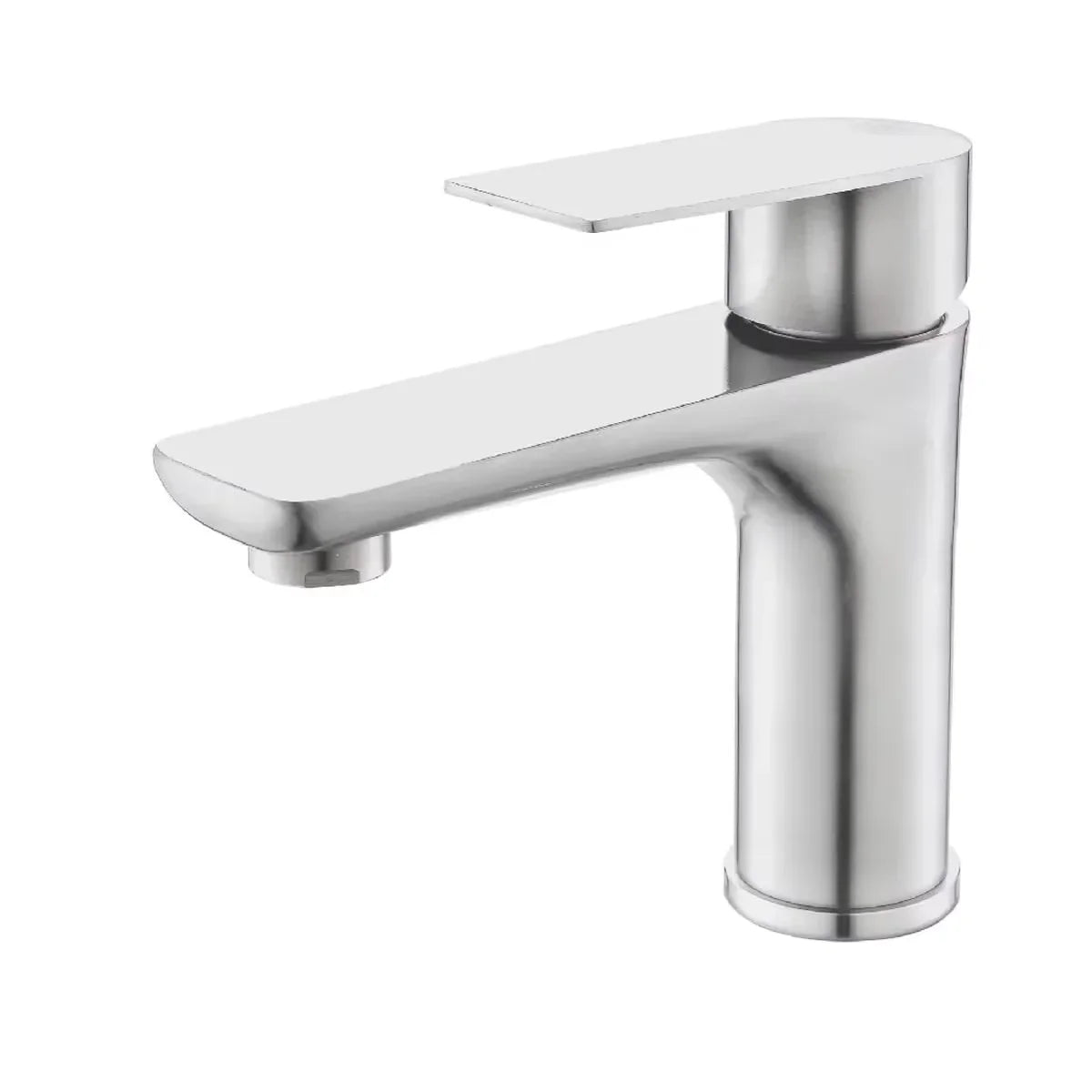 Brushed Gray Stainless Steel Bathroom Faucet | Single Handle