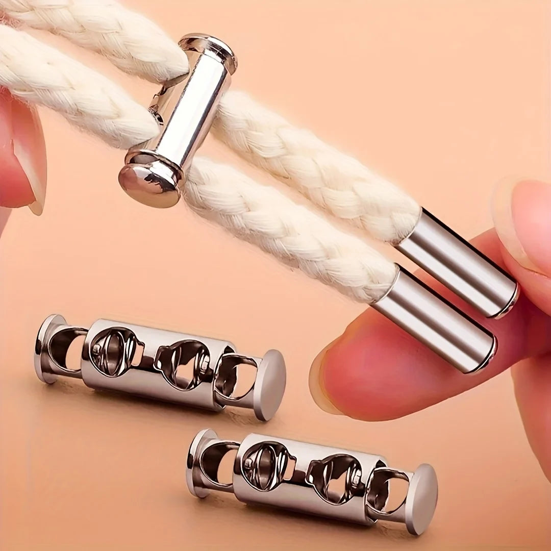Spring Buckle No Lace Rope Lock Installation Shoelaces Hoodies