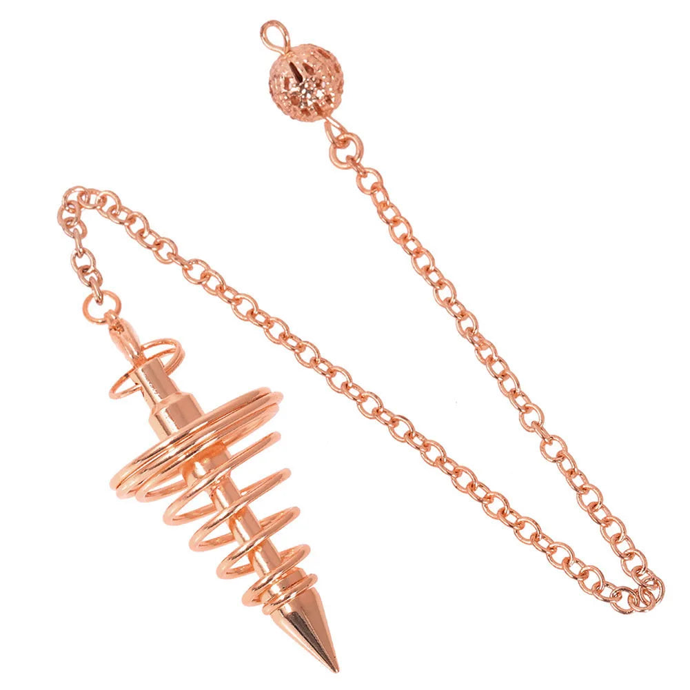 99.9% Copper Dowsing Rods & Pendulum Set – 3 or 4 Piece