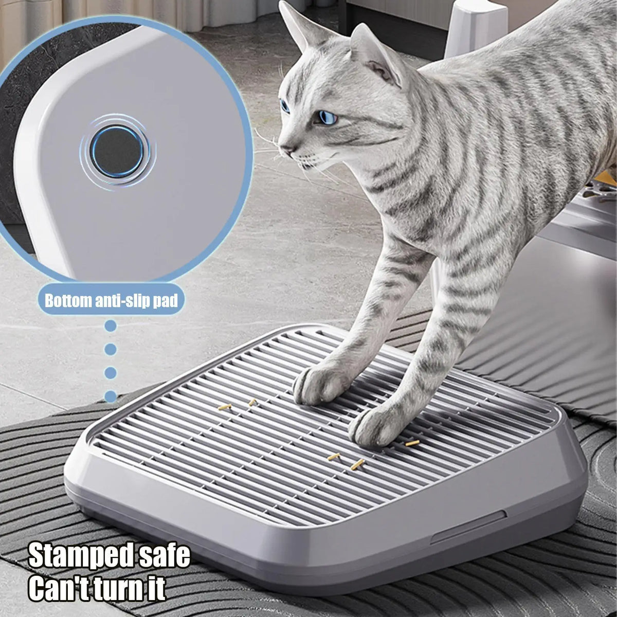 Cat Litter Ramp & Catcher Mat – Double Layer Non-Slip