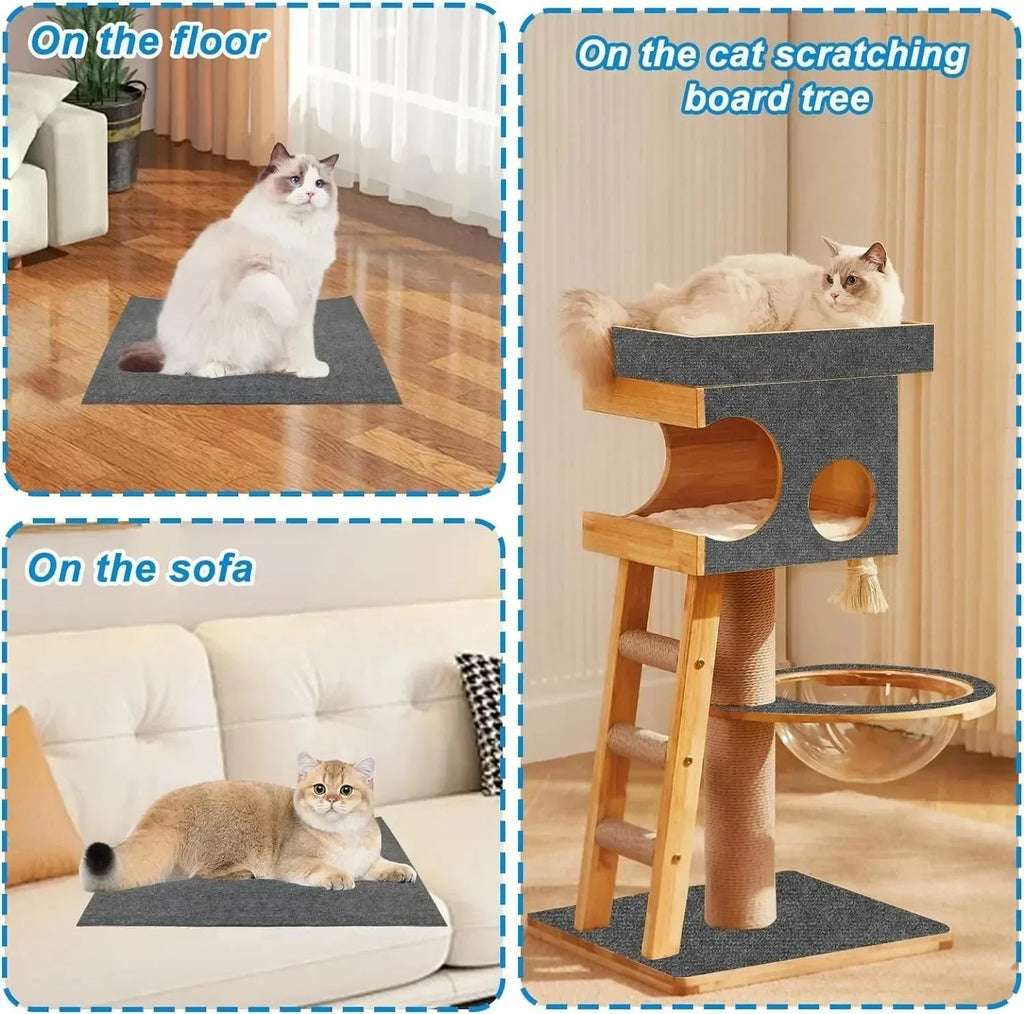 Self-Adhesive Cat Scratch Mat – Furniture Protector Pad