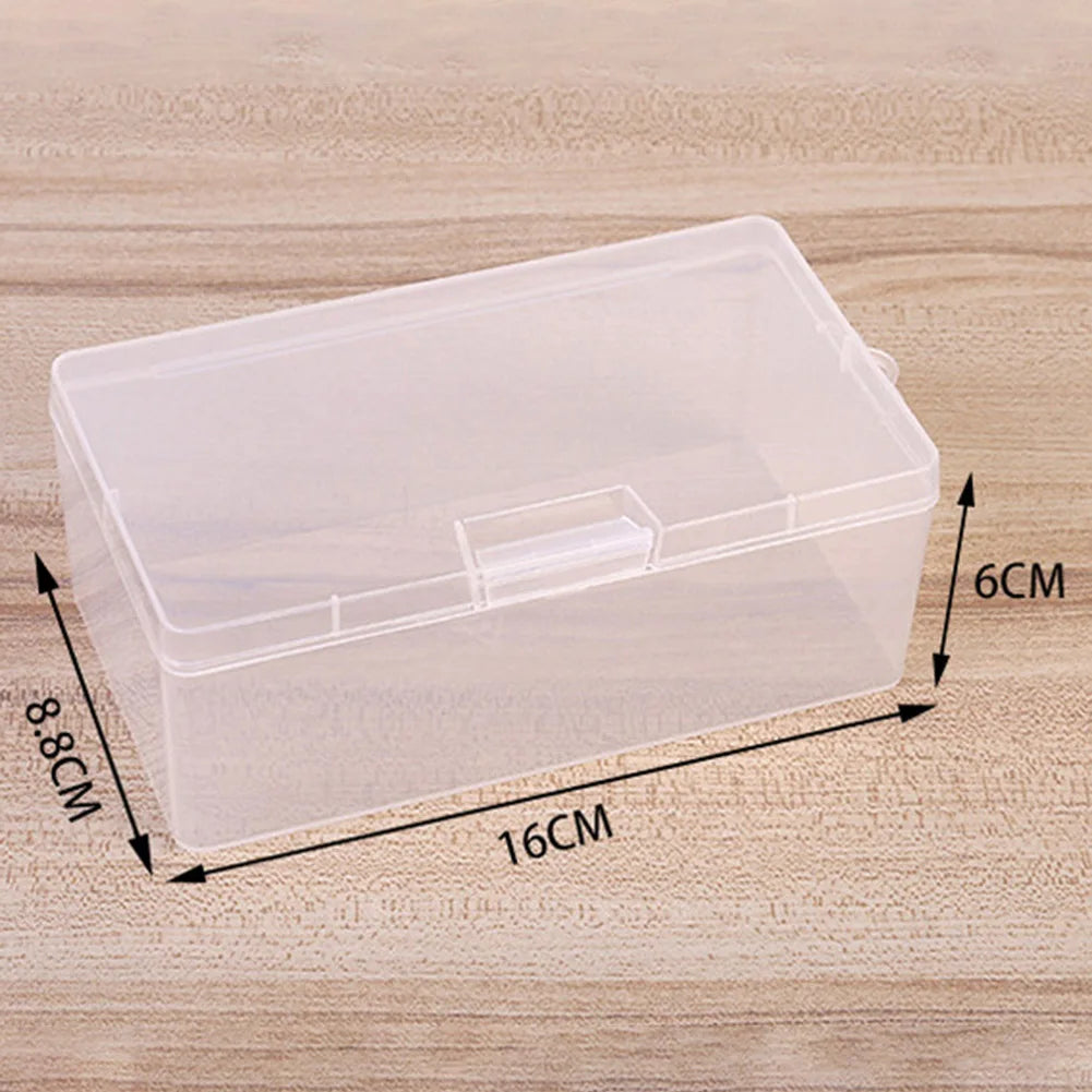 Clear Plastic Storage Box – Dustproof Jewelry & Cosmetic Organizer