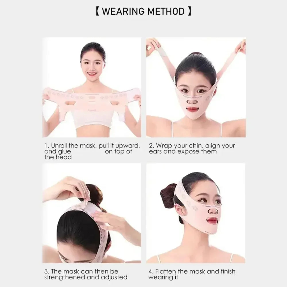 1 2 Female Facial Slimming Patch V-shaped Line Shaper Anti Wrinkle