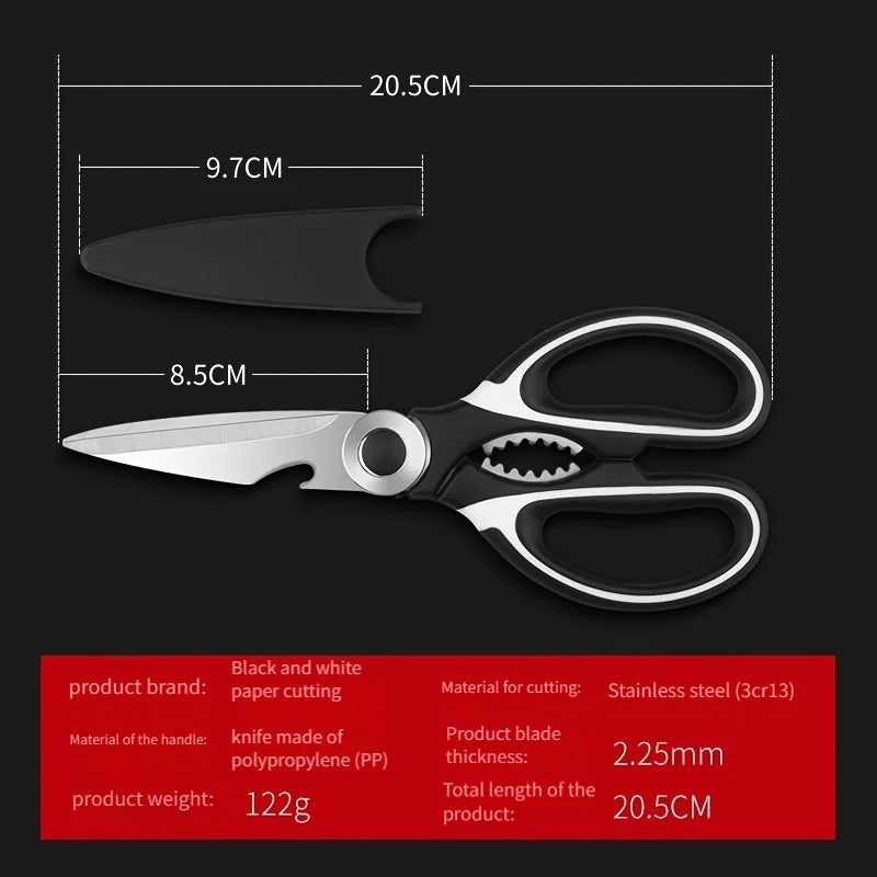 Multi-Function Kitchen Scissors – Bone Cutter & Bottle Opener