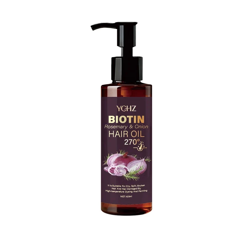 Biotin Hair Oil with Rosemary & Onion | Moisturize & Smooth Hair