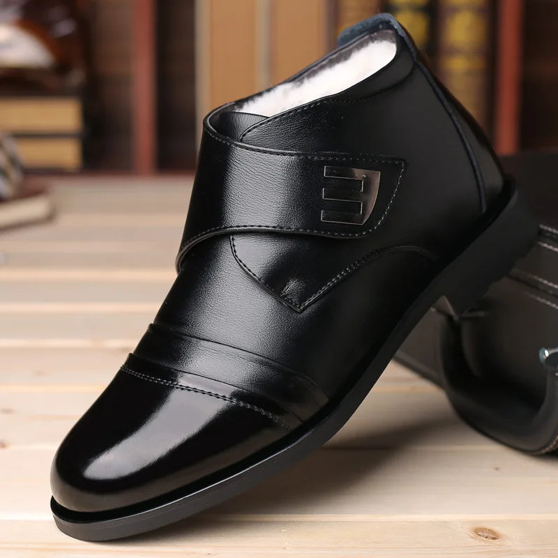 Men's Winter Plush Snow Boots – Non-Slip Ankle Boots