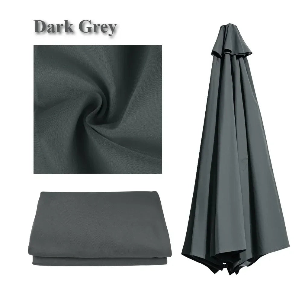 Patio Umbrella Replacement Canopy Cover – 6 & 8 Rib, 2m–3m