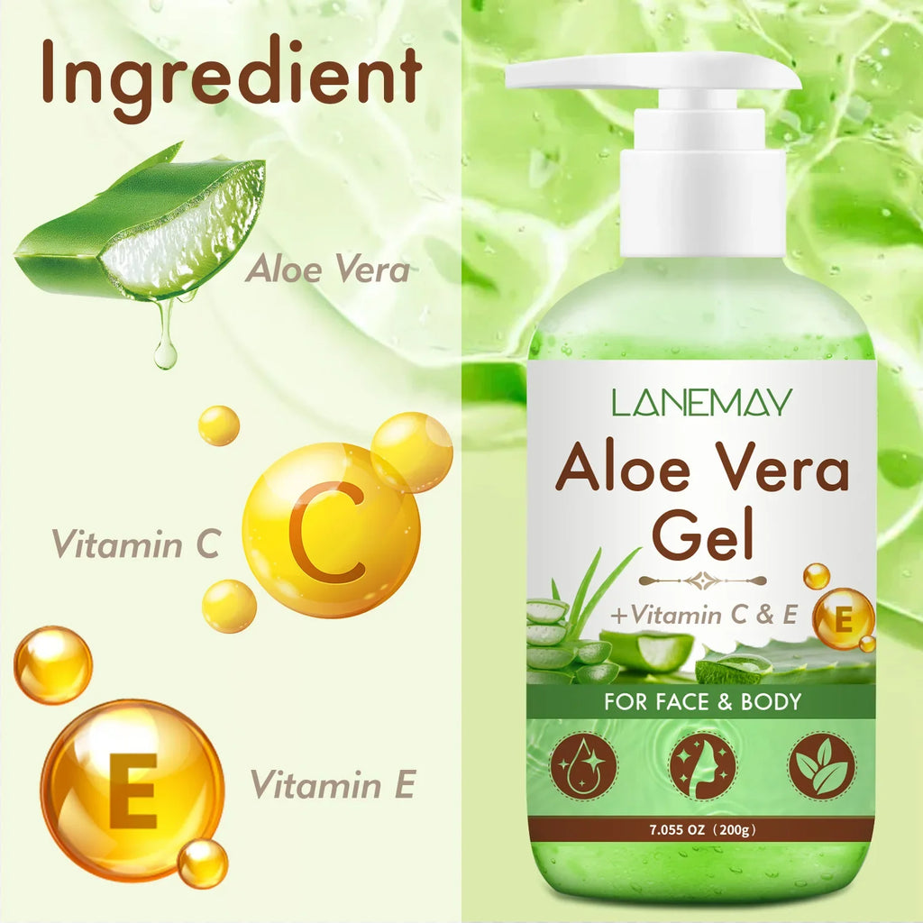 Vitamin C & E Aloe Vera Gel – Face & Body Moisturizer 200g