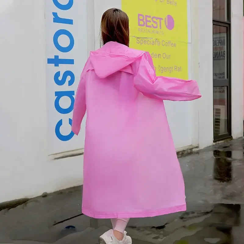 Unisex Thickened EVA Raincoat High-quality Waterproof Black Rainwear