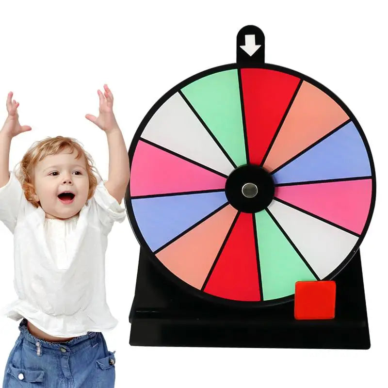Prize Wheel Non-slip Fortune Game Spinner Stand Erasable Acrylic