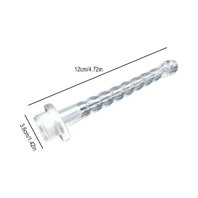 Silicone Women's Vaginal Anal Shower Head Home Use Men's Private
