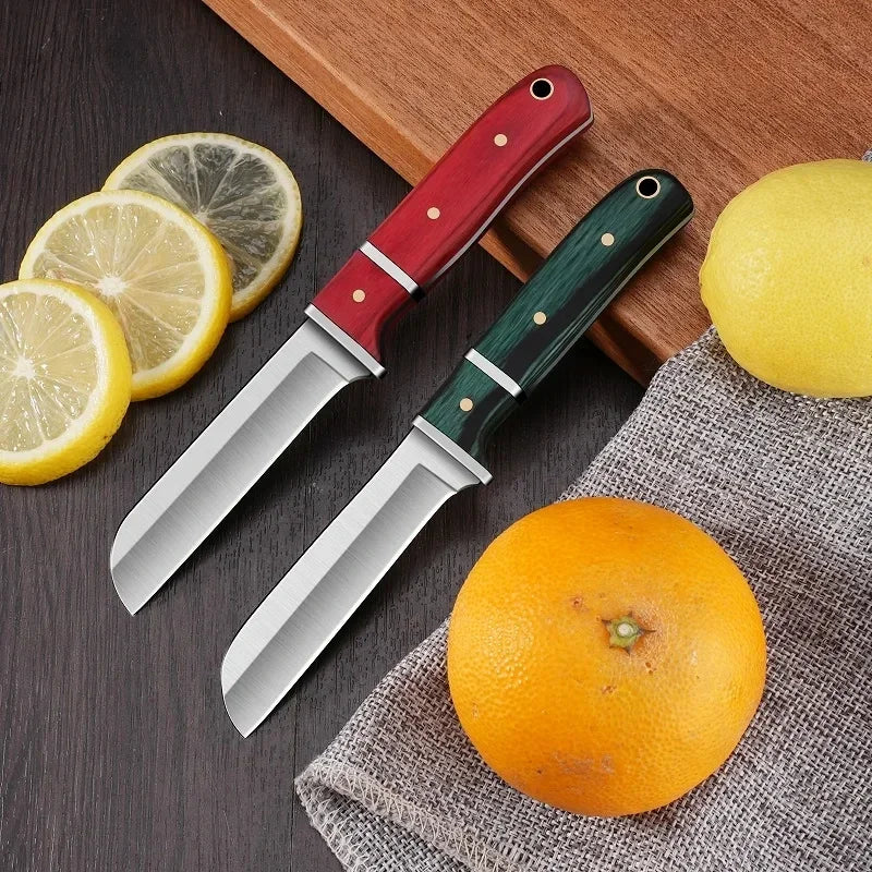 PLYS Stainless Steel Peeler Knife with Wood Handle | 16cm