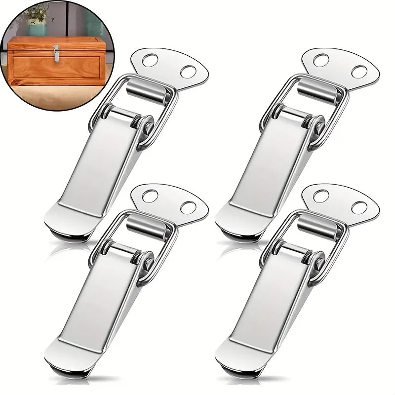 4-Piece Durable Spring Rod Latch Clip Stylish Modern Toggle Catch
