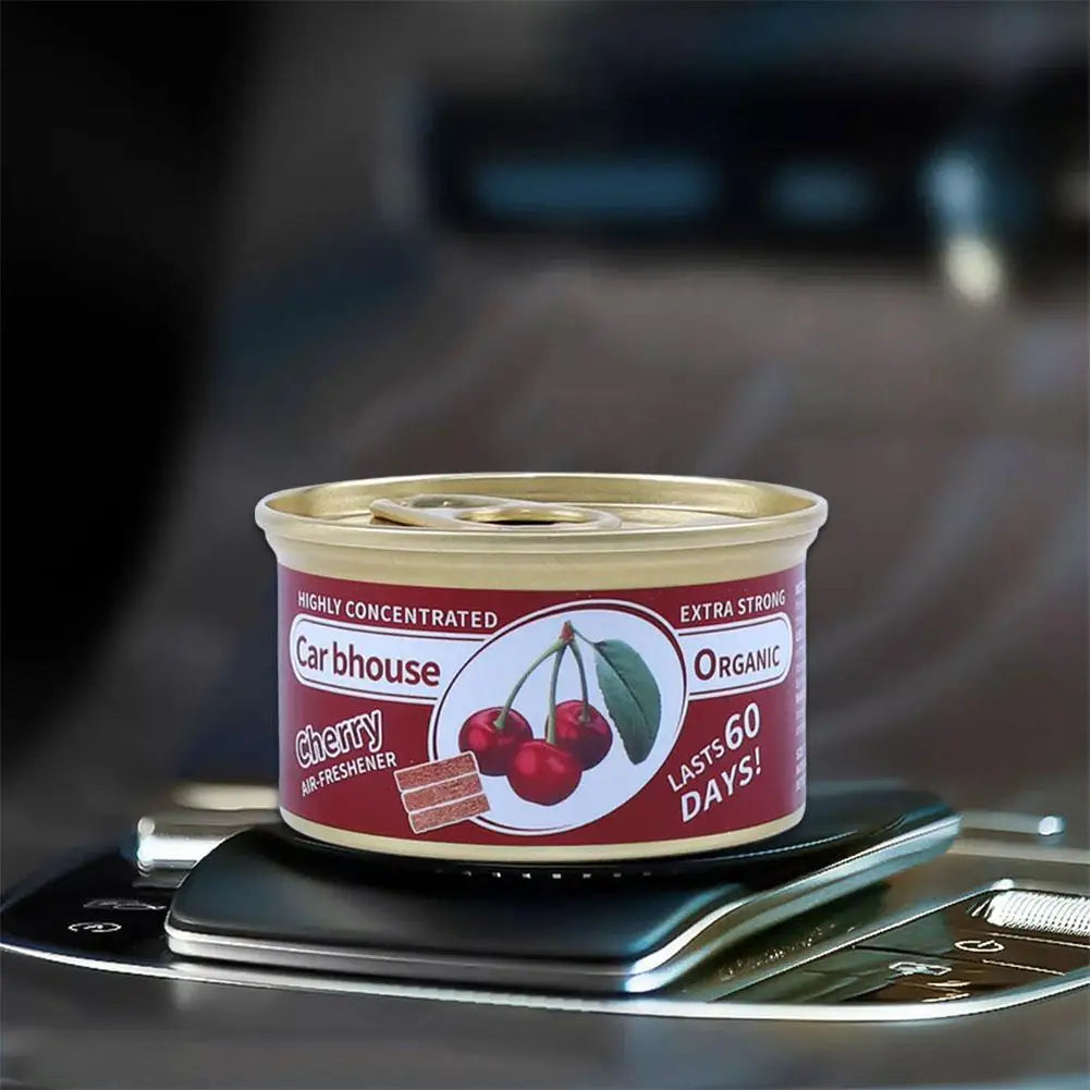 Coffee Scented Car Air Freshener Wood Block Aromatherapy Can