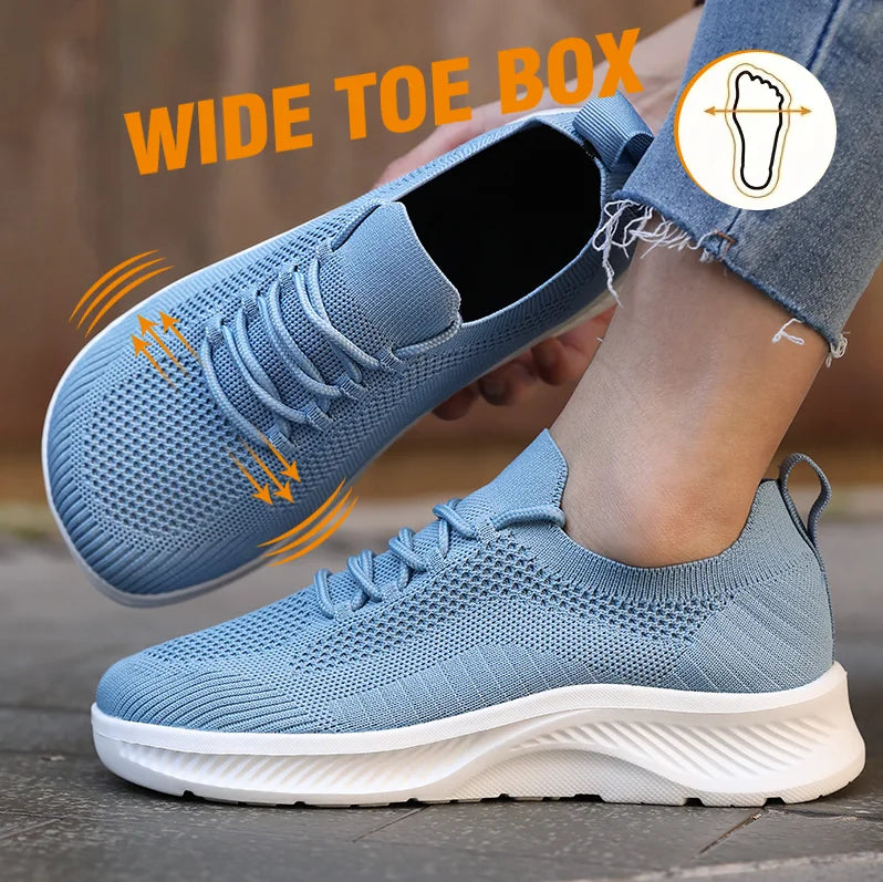 DQTBE Barefoot Wide Toe Box Slip-On Mesh Shoes Men & Women