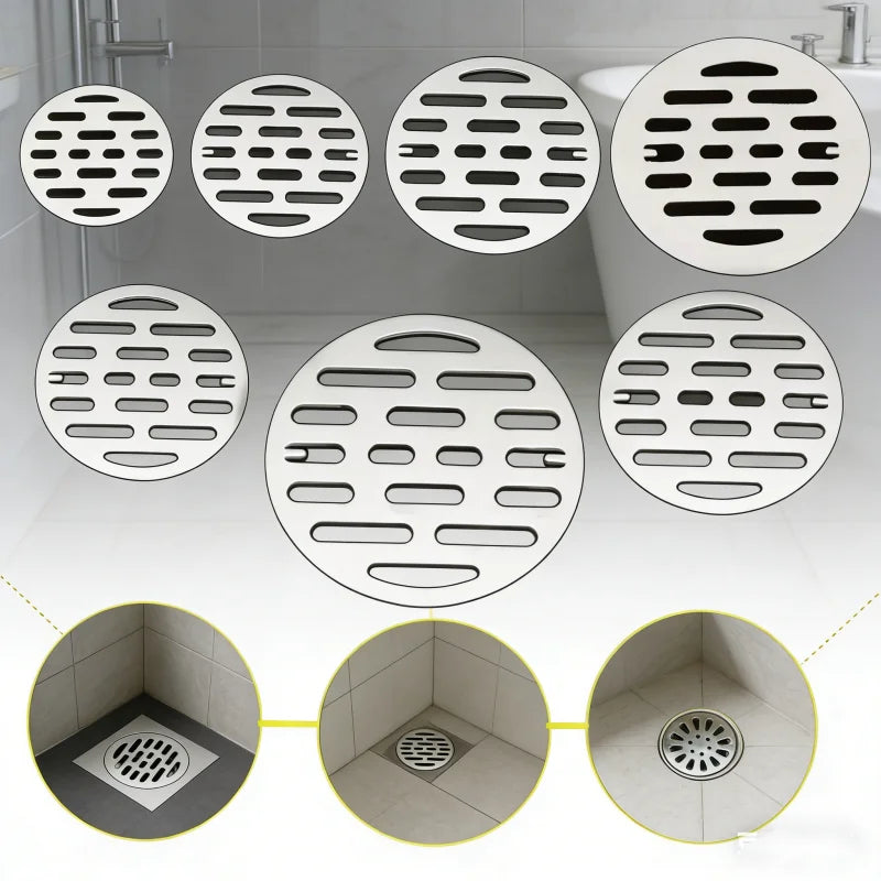 Stainless Steel Round Floor Drain Cover & Hair Catcher Strainer