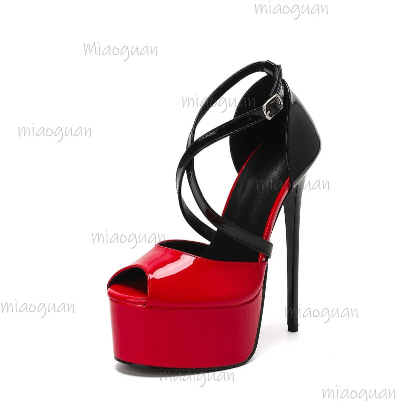 Women's Peep Toe Platform Stiletto Sandals | Party & Wedding