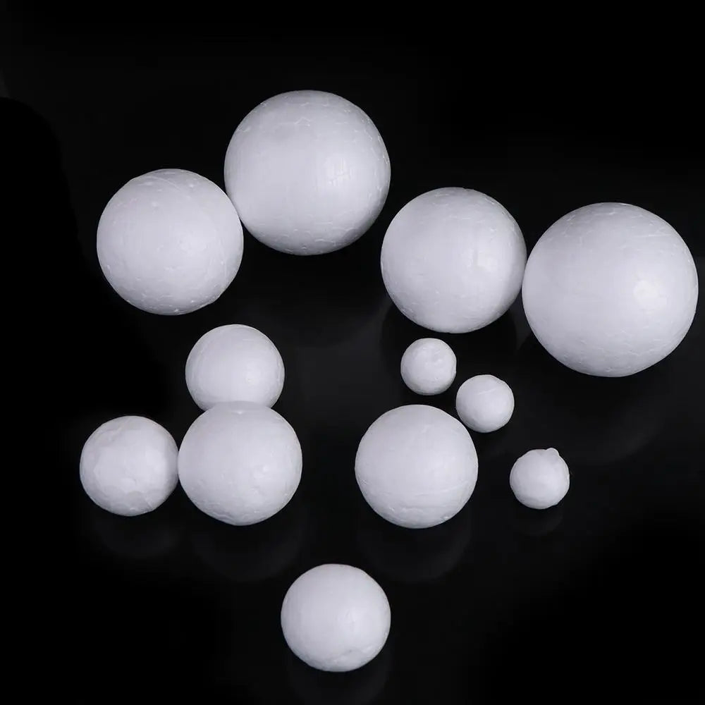 White Polystyrene Foam Balls 80pcs – Christmas Ornaments & DIY