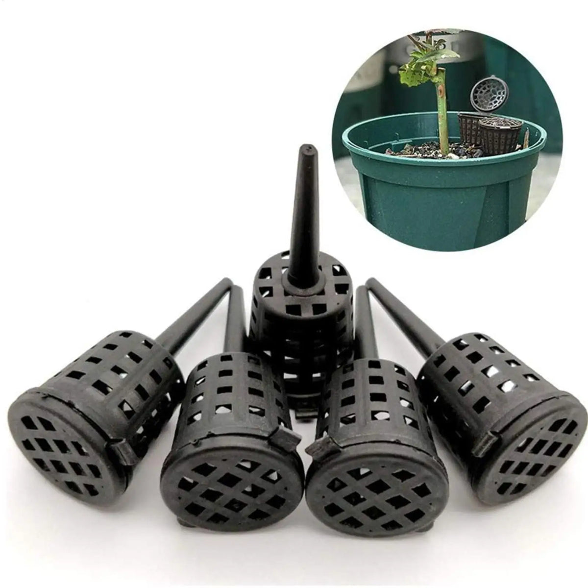 10-Pack Bonsai Slow Release Fertilizer Mesh Baskets with Lid