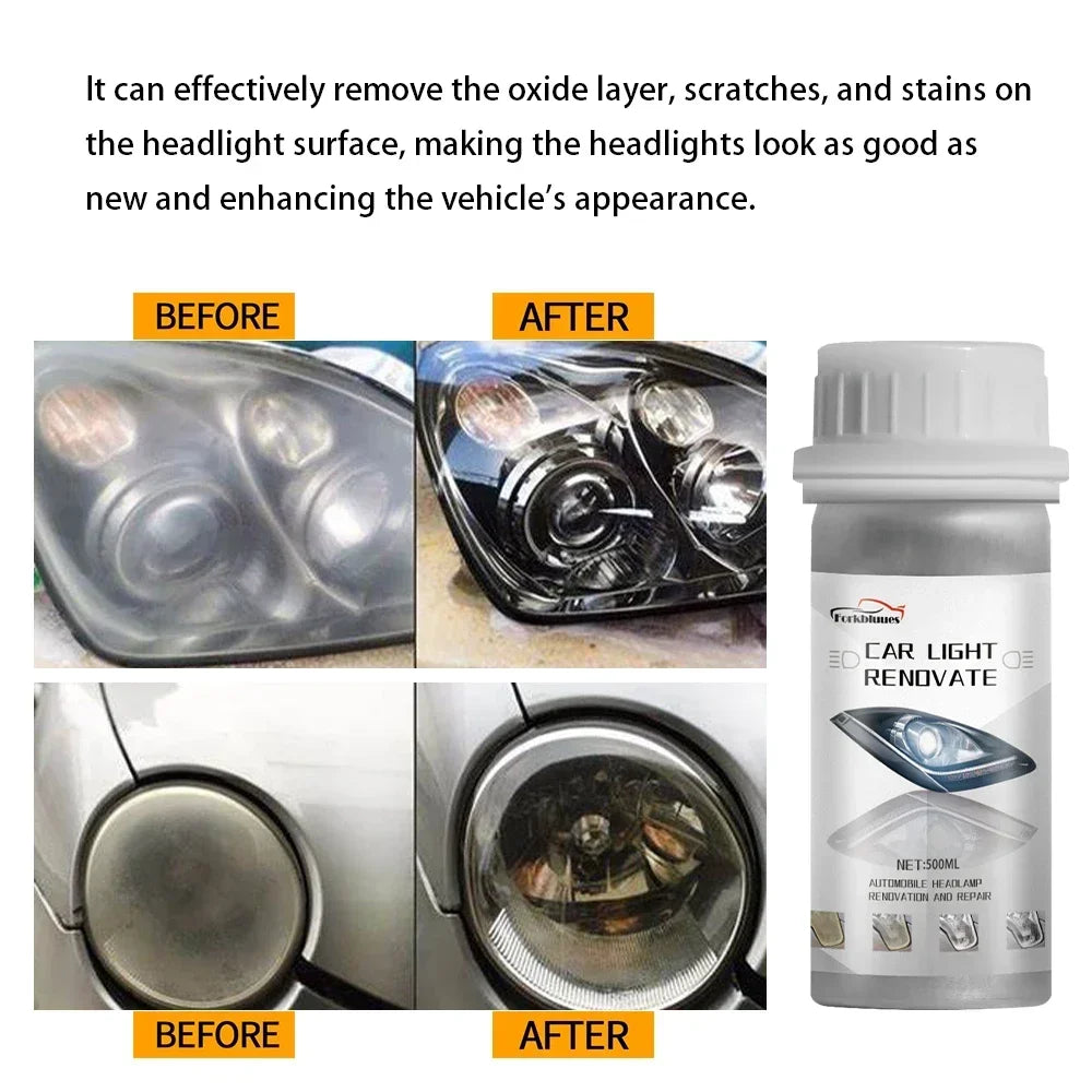 Car Headlight Refurbishment Fluid Repair Retreading Restoration