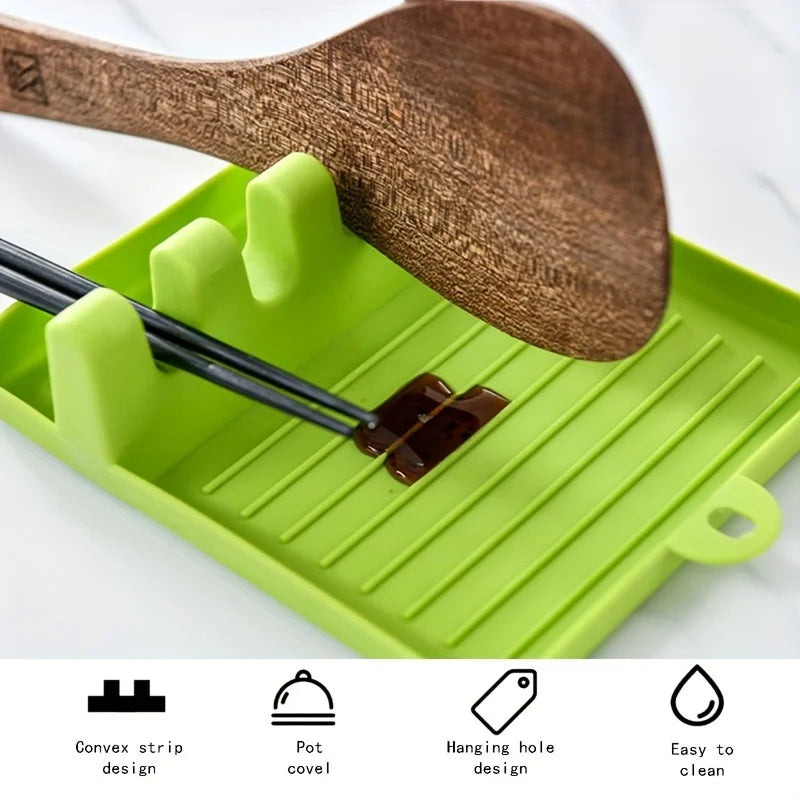 Silicone Utensil Holder Cutlery Spoon Storage Rack Suitable Spatula