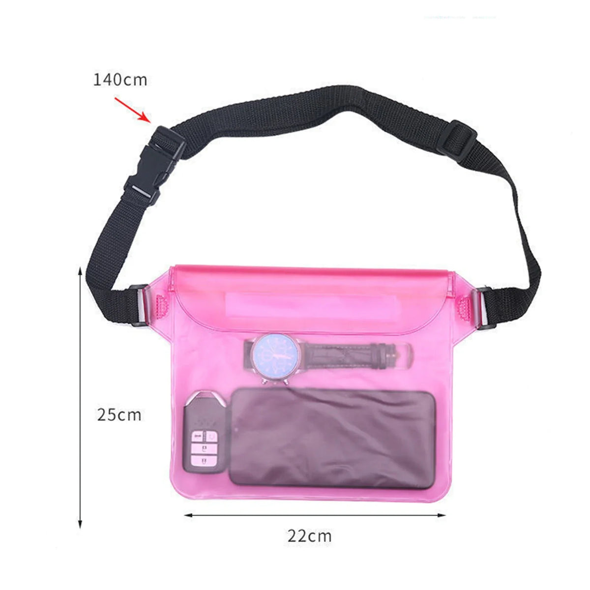 Waterproof PVC Fanny Pack – Crossbody Waist Bag for Hiking & Travel
