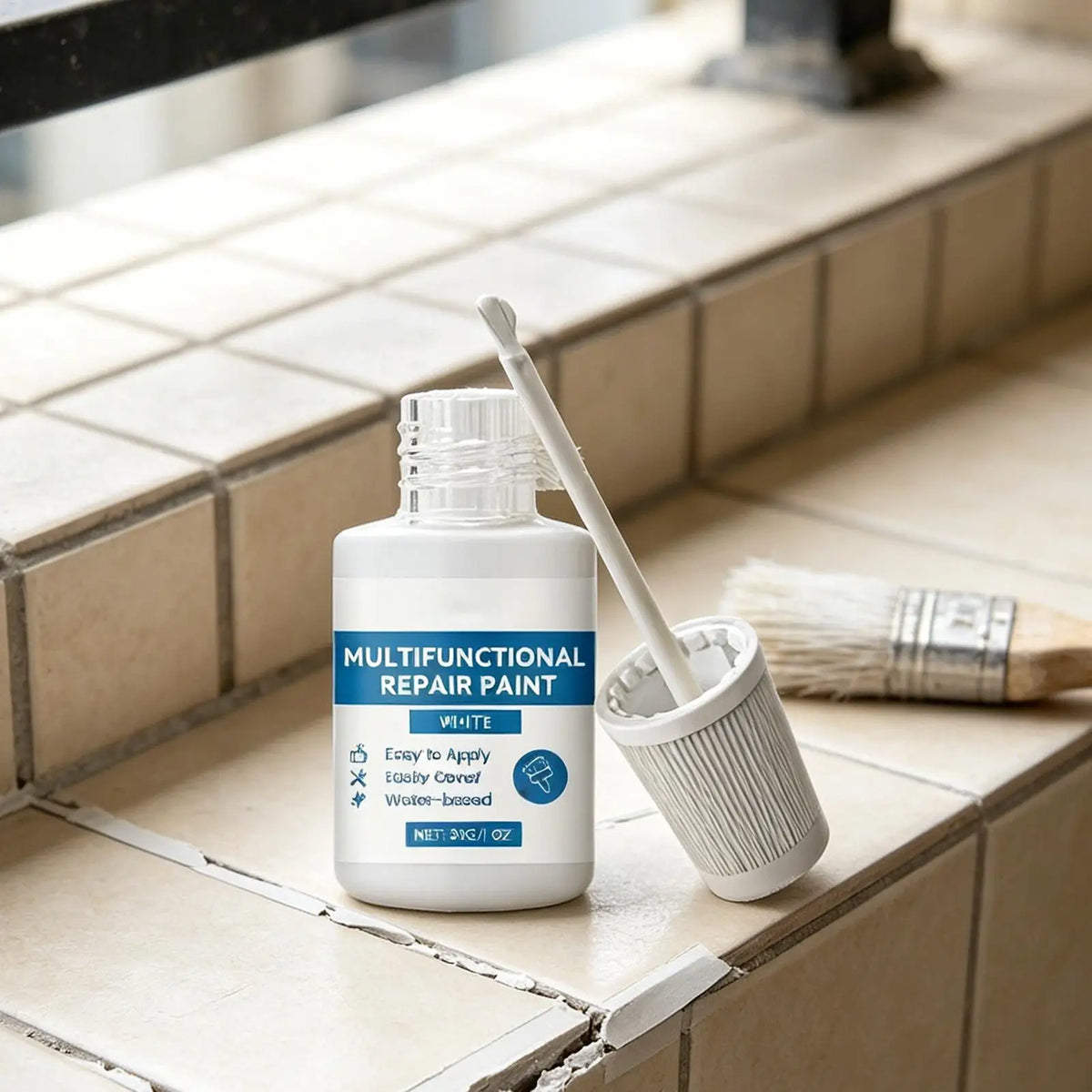 Waterproof Tile Paint Kit – Quick-Dry Scratch Repair Coating