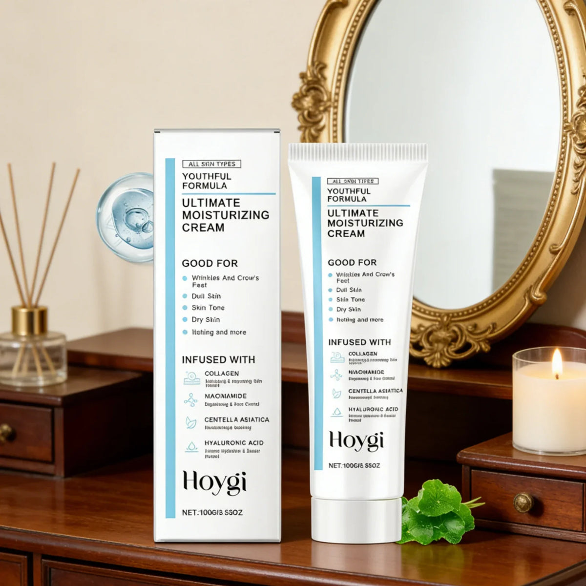 Hoygi Anti-Aging Moisturizing Cream – Hyaluronic Acid & Collagen
