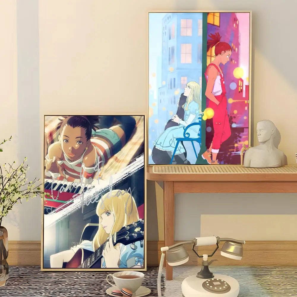 Carole & Tuesday Anime Poster – HD Waterproof PVC Wall Sticker