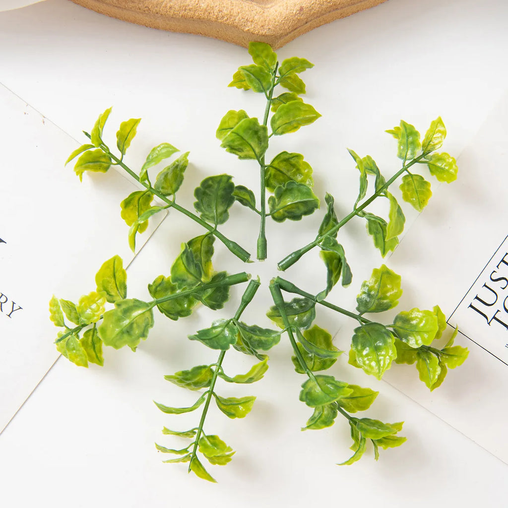 Artificial Leaf Stems 50–100pcs | Wedding & Home Wall Decor