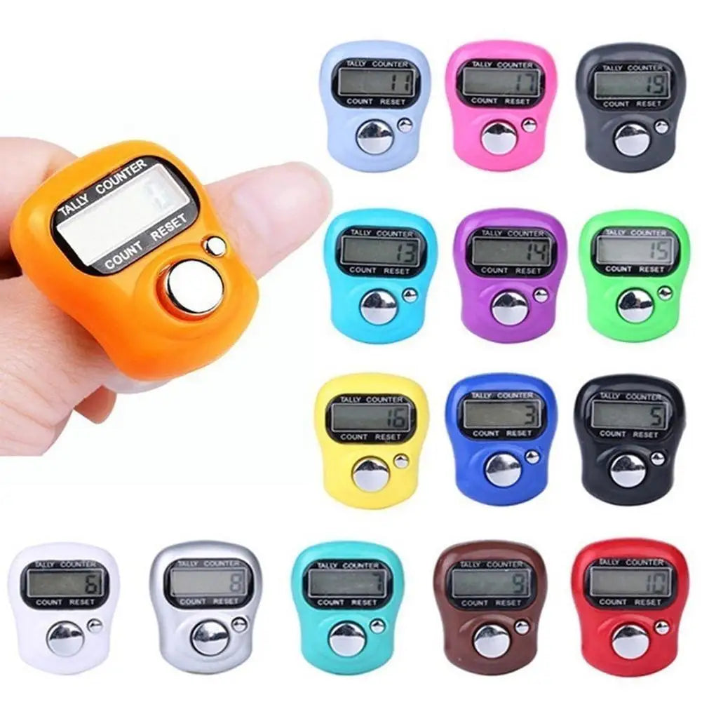 Mini Electronic Finger Tally Counter Ring – LCD Knitting Clicker