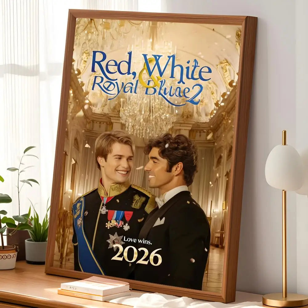 Red White & Royal Blue Movie Poster – Self-Stick HD PVC Wall Art