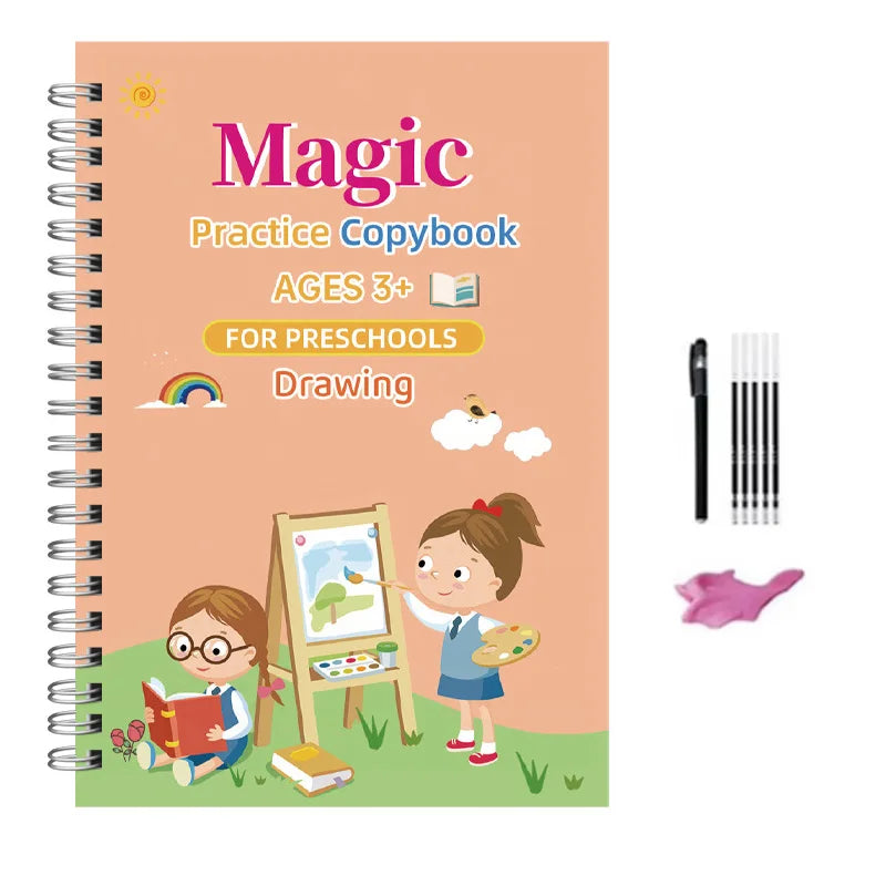 Sank Magic Practice Copybook Pen Preschools Kids Calligraphy English